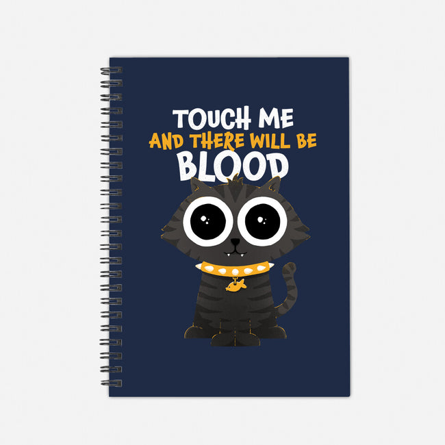 Touch Me And There Will Be Blood-none dot grid notebook-zawitees