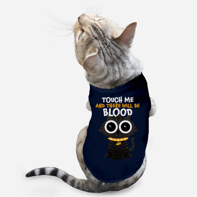 Touch Me And There Will Be Blood-cat basic pet tank-zawitees