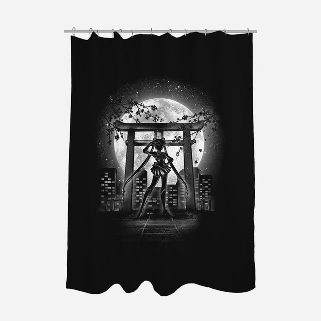 Moonlight Sailor-none polyester shower curtain-fanfreak1
