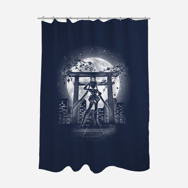 Moonlight Sailor-none polyester shower curtain-fanfreak1