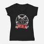 Adopt An Evil Pet-womens v-neck tee-NemiMakeit