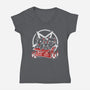 Adopt An Evil Pet-womens v-neck tee-NemiMakeit