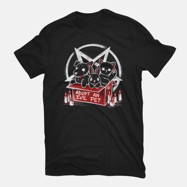 Adopt An Evil Pet-womens fitted tee-NemiMakeit