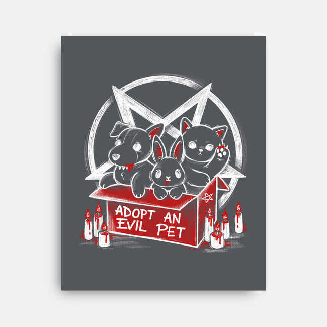 Adopt An Evil Pet-none stretched canvas-NemiMakeit