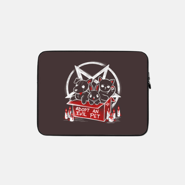 Adopt An Evil Pet-none zippered laptop sleeve-NemiMakeit