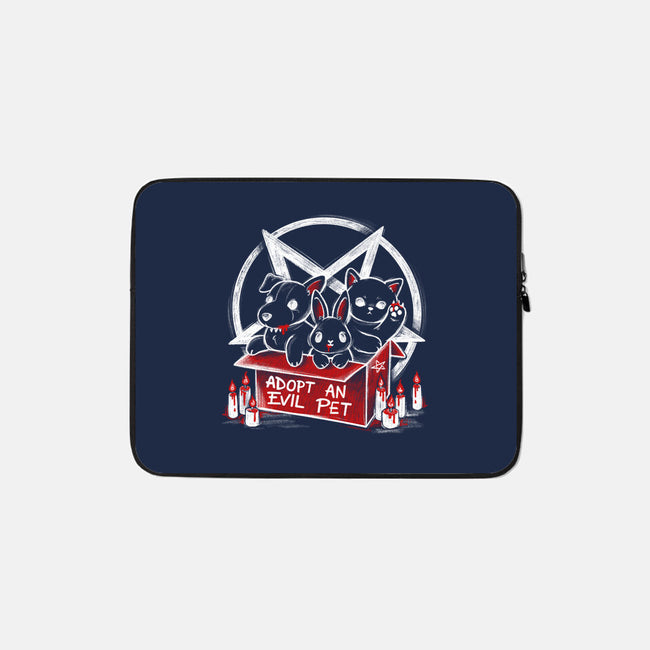 Adopt An Evil Pet-none zippered laptop sleeve-NemiMakeit