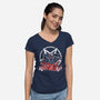 Adopt An Evil Pet-womens v-neck tee-NemiMakeit