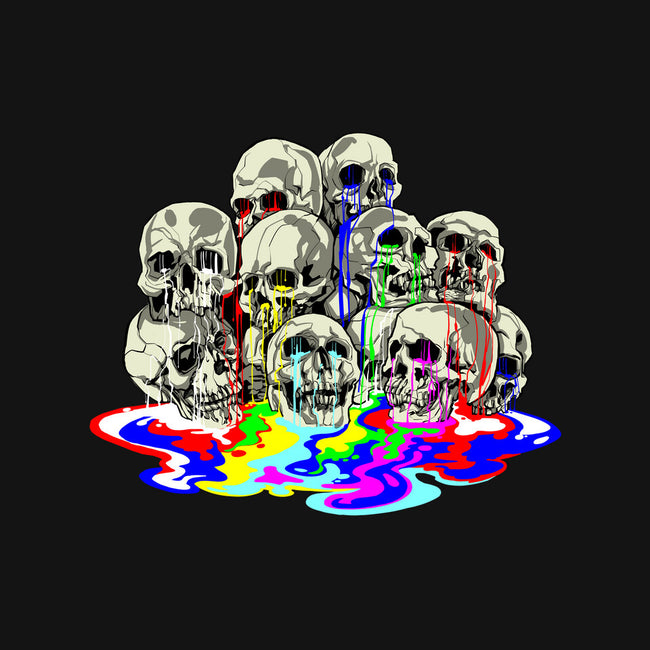 Melting Skulls-youth pullover sweatshirt-zascanauta