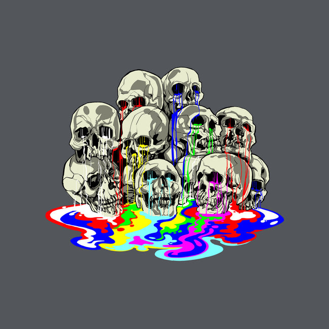 Melting Skulls-none glossy sticker-zascanauta