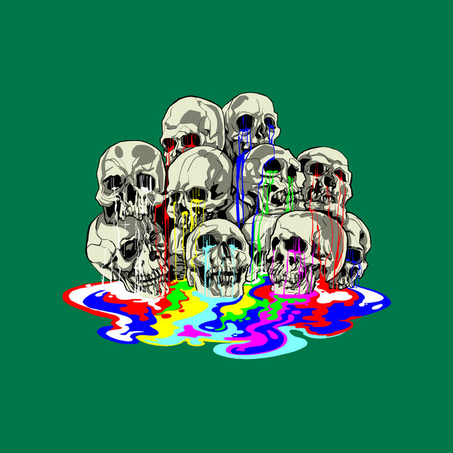 Melting Skulls-none removable cover throw pillow-zascanauta