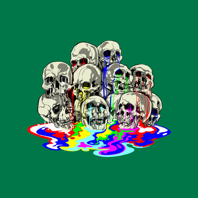 Melting Skulls-none glossy sticker-zascanauta
