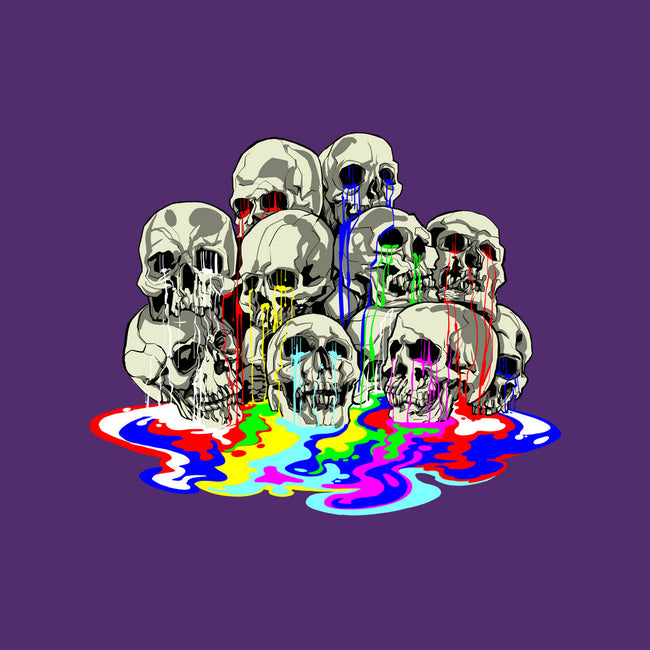 Melting Skulls-none fleece blanket-zascanauta