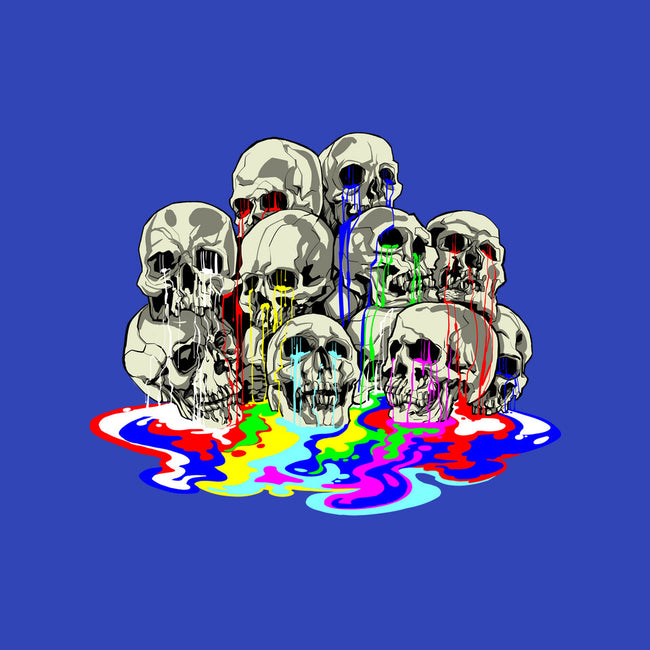 Melting Skulls-none removable cover w insert throw pillow-zascanauta