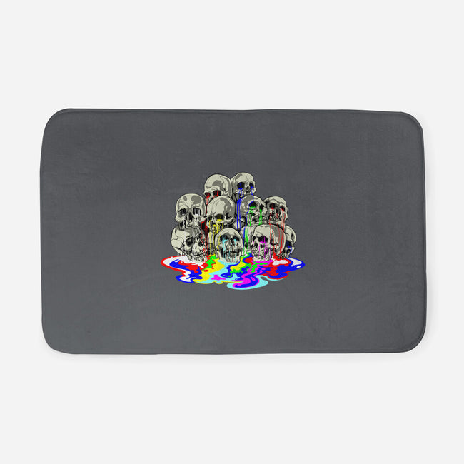 Melting Skulls-none memory foam bath mat-zascanauta