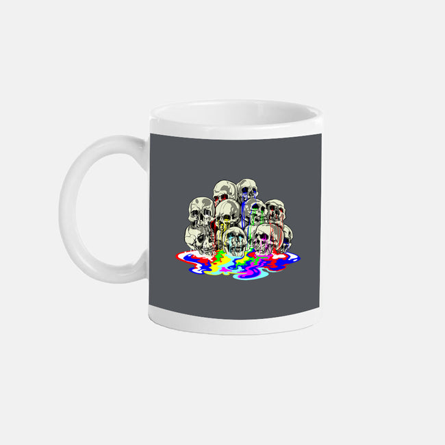 Melting Skulls-none glossy mug-zascanauta