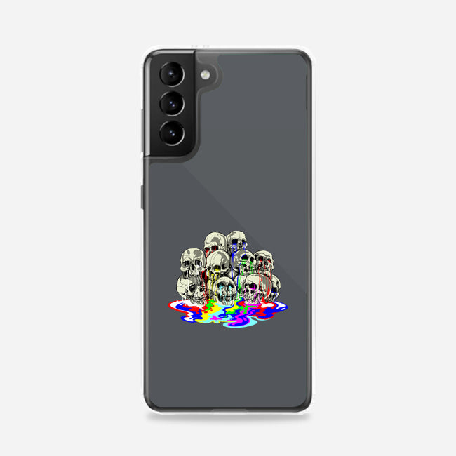 Melting Skulls-samsung snap phone case-zascanauta