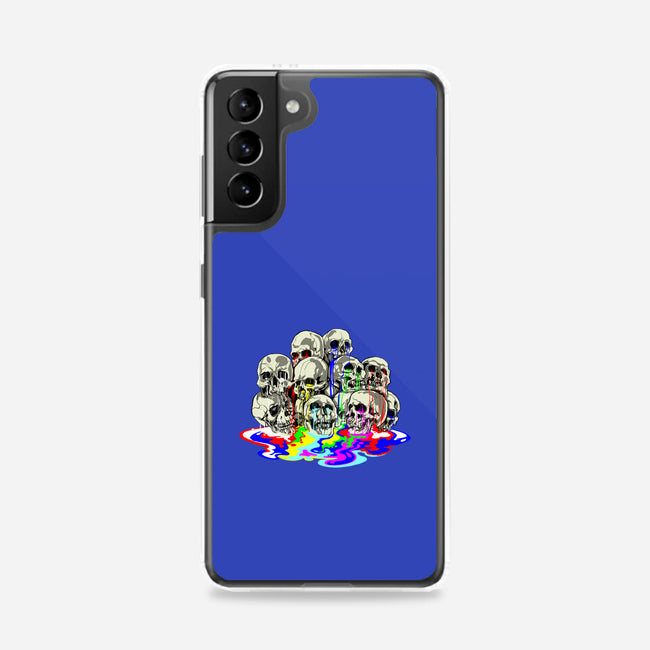 Melting Skulls-samsung snap phone case-zascanauta