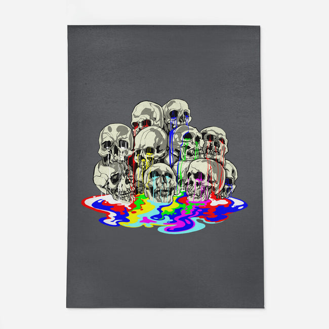 Melting Skulls-none outdoor rug-zascanauta