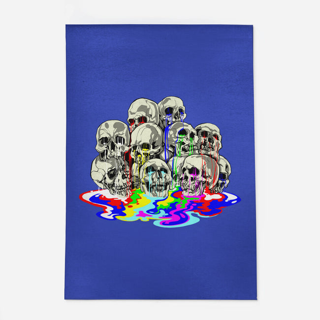 Melting Skulls-none outdoor rug-zascanauta