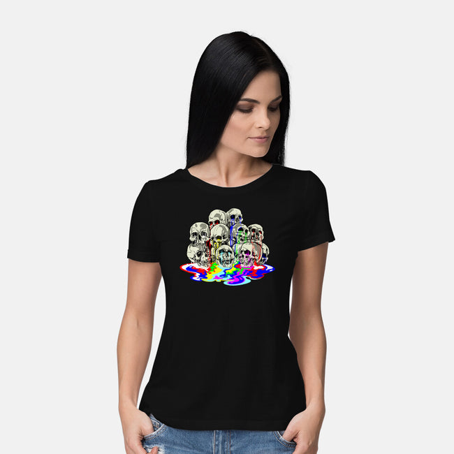 Melting Skulls-womens basic tee-zascanauta