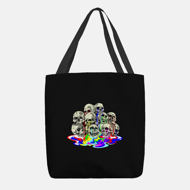 Melting Skulls-none basic tote-zascanauta