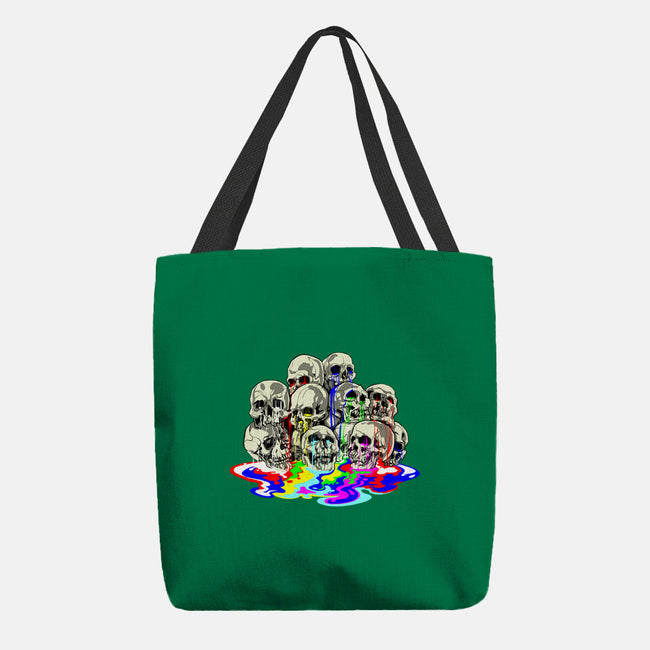 Melting Skulls-none basic tote-zascanauta