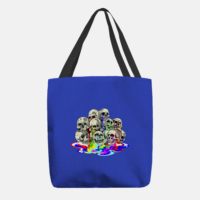 Melting Skulls-none basic tote-zascanauta