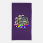 Melting Skulls-none beach towel-zascanauta