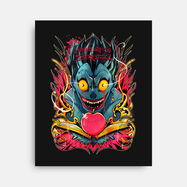 Humans Are So Interesting-none stretched canvas-Kabuto Studio