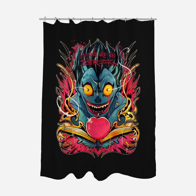 Humans Are So Interesting-none polyester shower curtain-Kabuto Studio