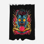 Humans Are So Interesting-none polyester shower curtain-Kabuto Studio