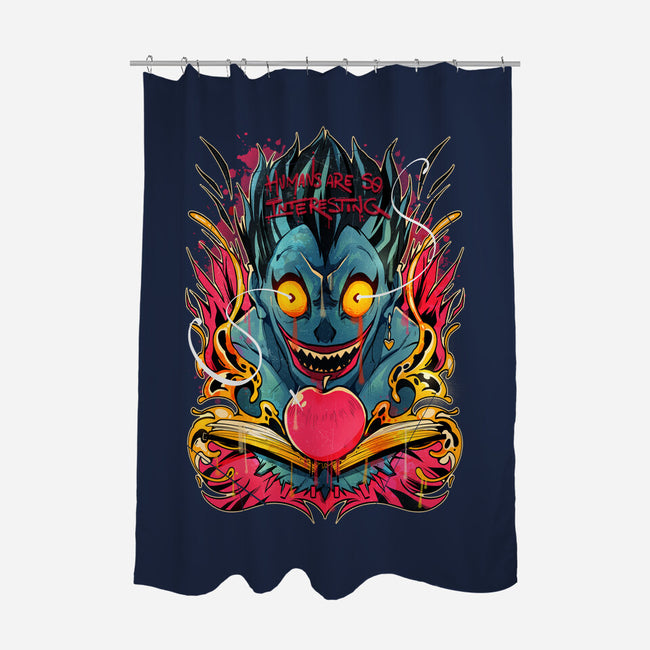 Humans Are So Interesting-none polyester shower curtain-Kabuto Studio