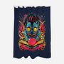 Humans Are So Interesting-none polyester shower curtain-Kabuto Studio