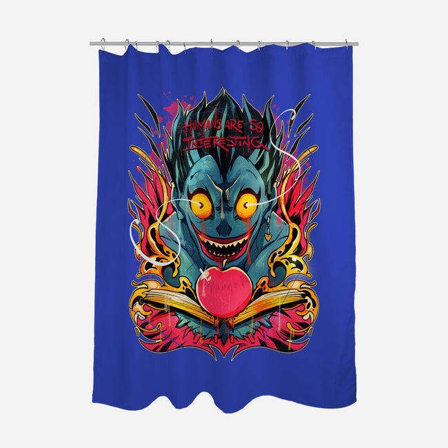 Humans Are So Interesting-none polyester shower curtain-Kabuto Studio