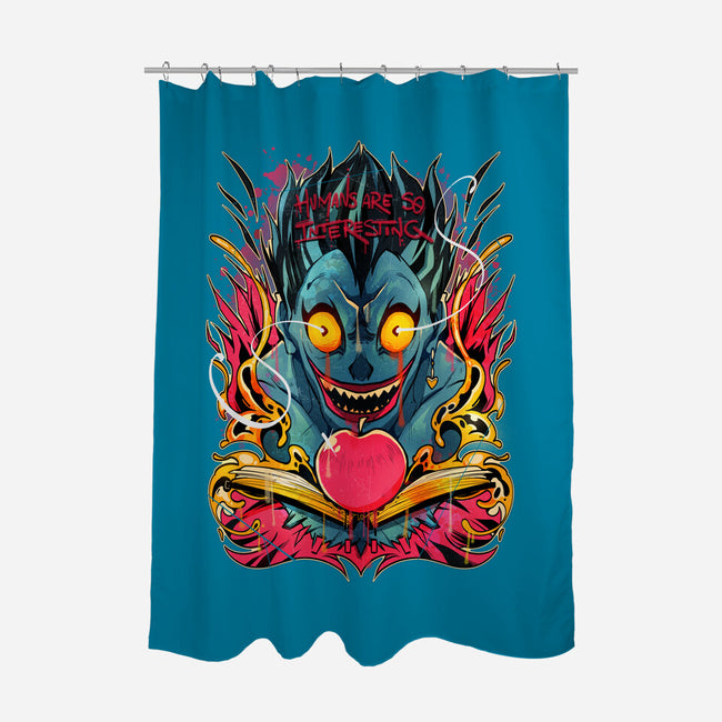 Humans Are So Interesting-none polyester shower curtain-Kabuto Studio
