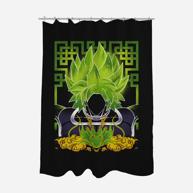 True Legendary-none polyester shower curtain-RamenBoy