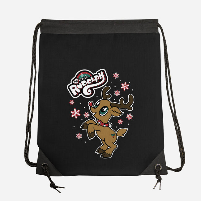 My Little Rudolph-none drawstring bag-Nemons