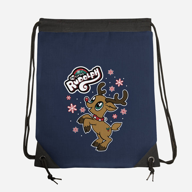 My Little Rudolph-none drawstring bag-Nemons