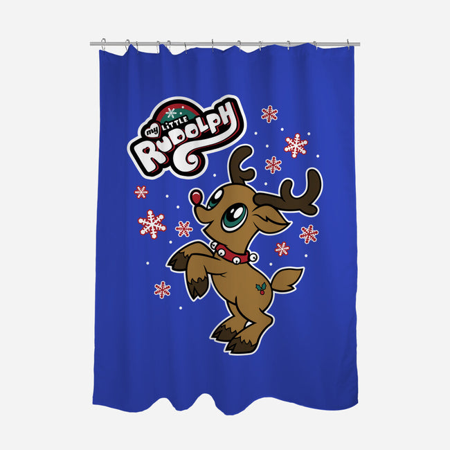 My Little Rudolph-none polyester shower curtain-Nemons