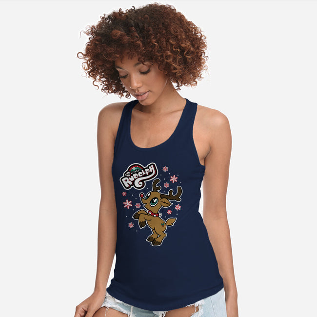 My Little Rudolph-womens racerback tank-Nemons