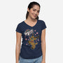 My Little Rudolph-womens v-neck tee-Nemons