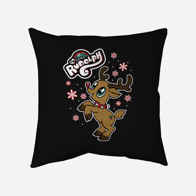 My Little Rudolph-none removable cover w insert throw pillow-Nemons