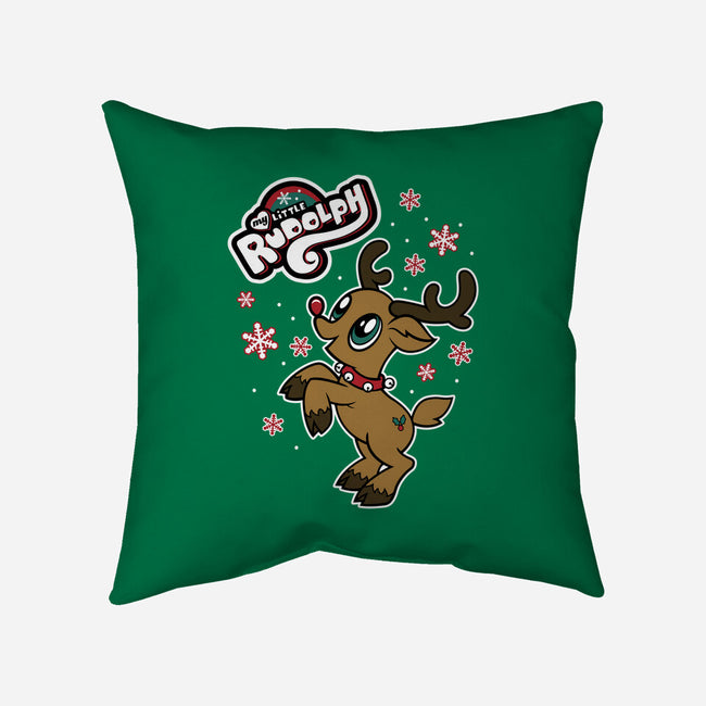 My Little Rudolph-none removable cover w insert throw pillow-Nemons