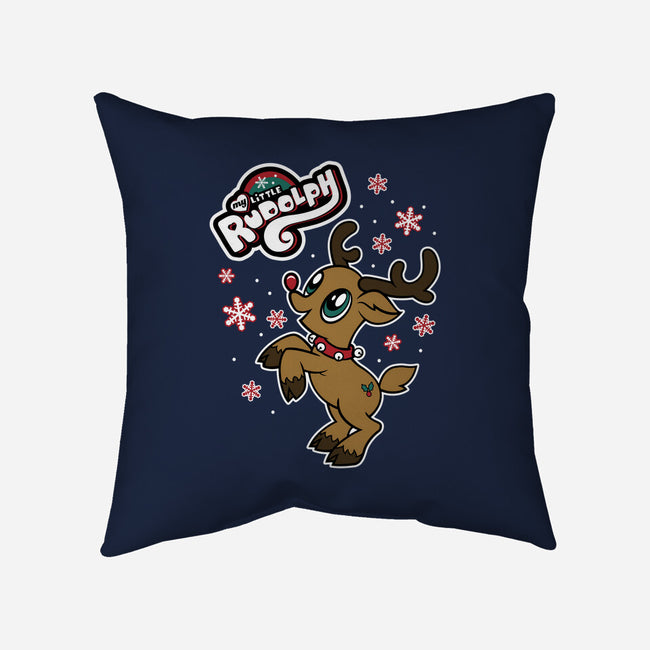 My Little Rudolph-none removable cover w insert throw pillow-Nemons