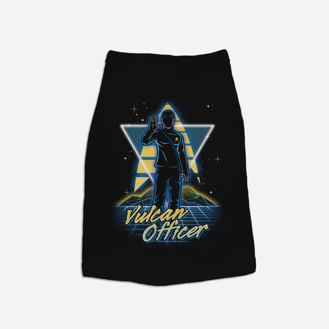 Retro Vulcan Officer-dog basic pet tank-Olipop