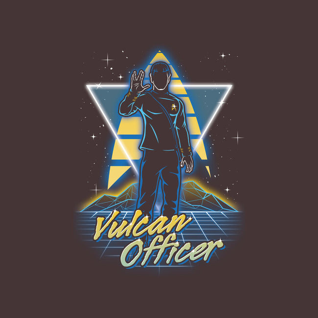 Retro Vulcan Officer-none stretched canvas-Olipop