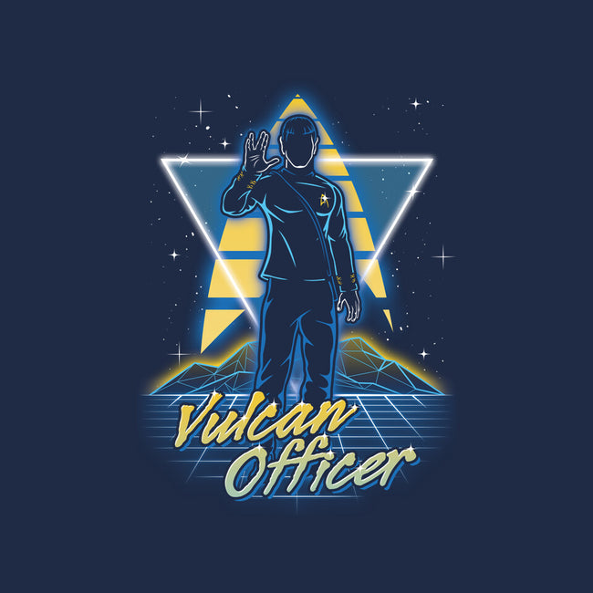 Retro Vulcan Officer-womens racerback tank-Olipop