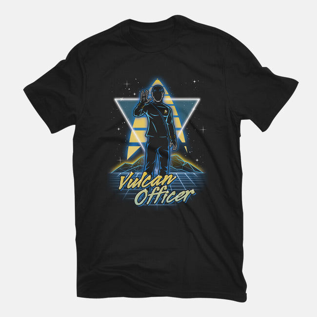 Retro Vulcan Officer-unisex basic tee-Olipop