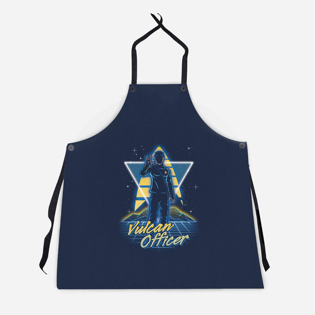 Retro Vulcan Officer-unisex kitchen apron-Olipop