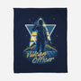 Retro Vulcan Officer-none fleece blanket-Olipop